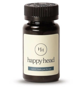 Happy Head's Oral Minoxidil pill that you can take at the highest strength for the best hair growth results. 